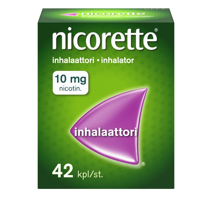 NICORETTE INHALAATTORI inhalaatiohöyry, kyllästetty patruuna 10 mg 42 fol kuva 8