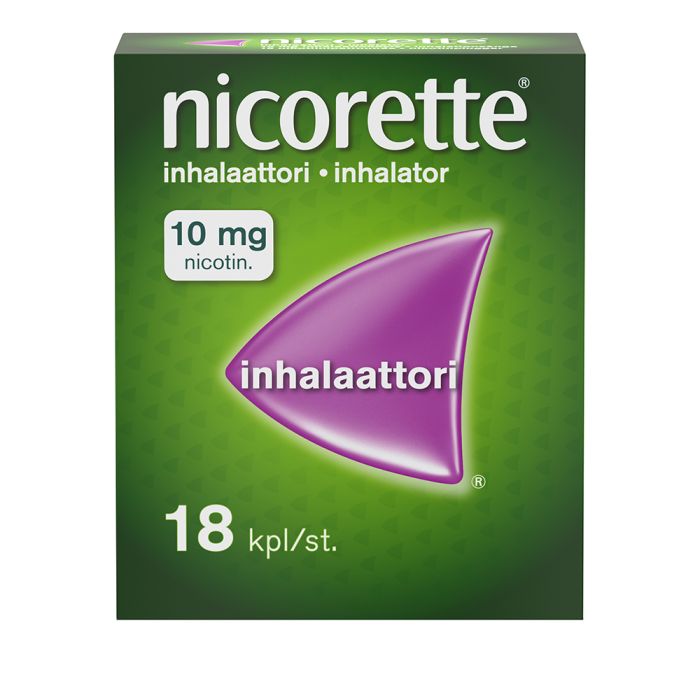 NICORETTE INHALAATTORI inhalaatiohöyry, kyllästetty patruuna 10 mg 18 fol kuva 7