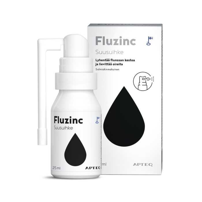 Apteq Fluzinc suusuihke salmiakki 25 ml kuva 2