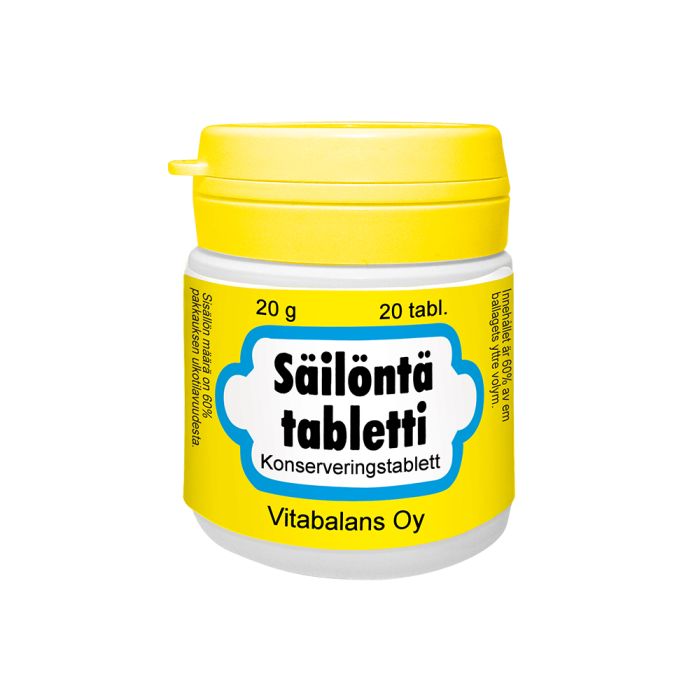 Säilöntätabletti 20 tabl kuva 2