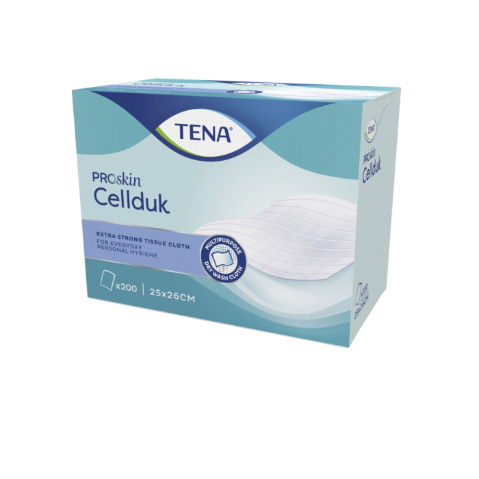 TENA CELLDUK 25X26 CM PESULAPPU 200 KPL kuva 4