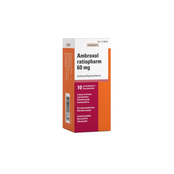 AMBROXOL RATIOPHARM poretabletti 60 mg 10 kpl
