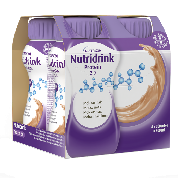 Nutridrink Protein 2.0 mokka 4X200 ml kuva 2