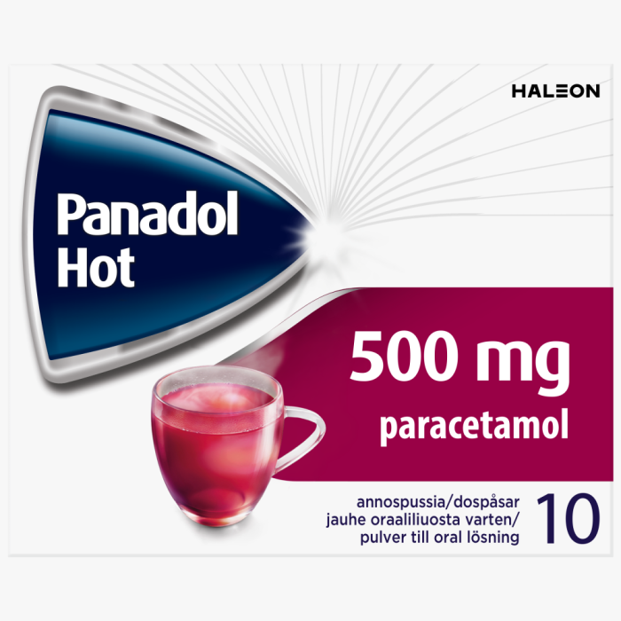 PANADOL HOT jauhe oraaliliuosta varten 500 mg 10 kpl kuva 2