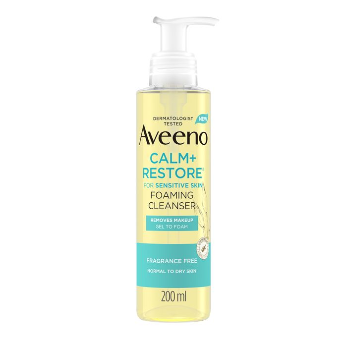 Aveeno Calm+Restore foaming cleanser 200 ml kuva 2