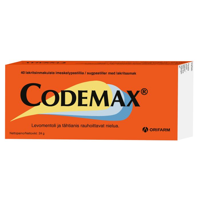 Codemax imeskeltävä pastilli 40 FOL