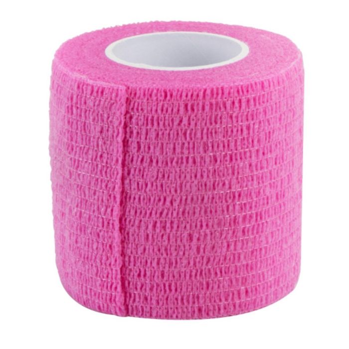 Lumocare itsekiinnittyvä tukiside 5 cm x 4,5 m pinkki 1 kpl