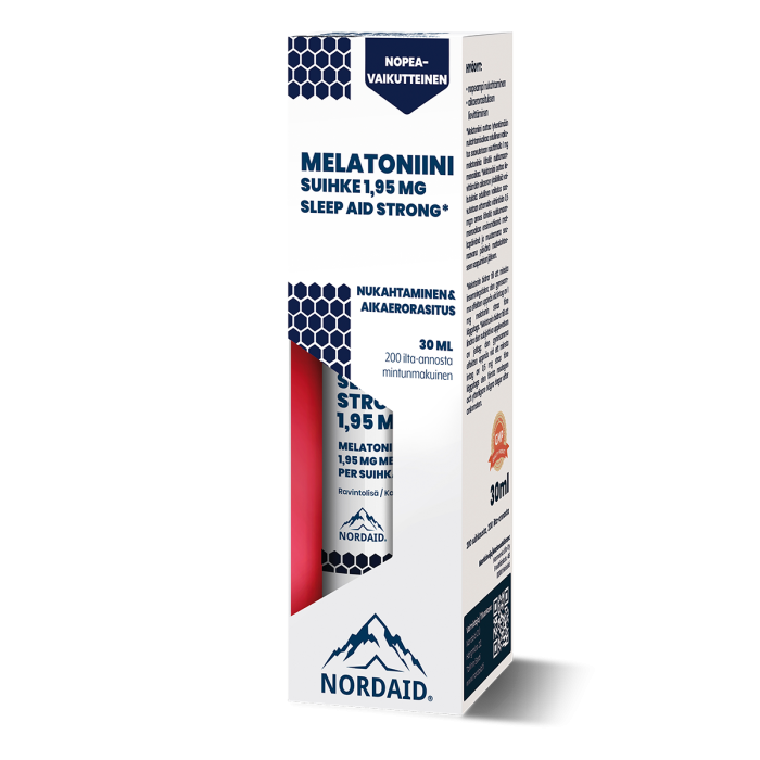 Nordaid Sleep Aid Strong 1,95 mg Melatoniinisuihke 30 ml