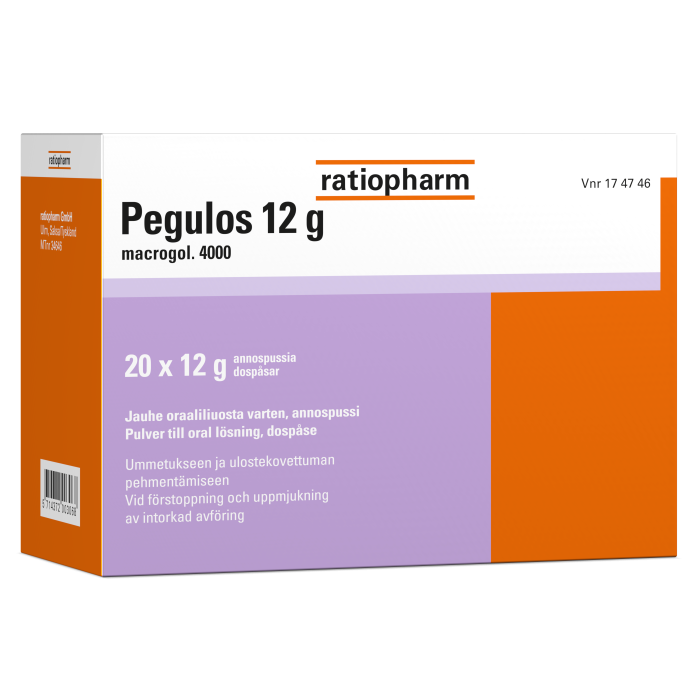 PEGULOS jauhe oraaliliuosta varten, annospussi 12 g 20 x 12 g