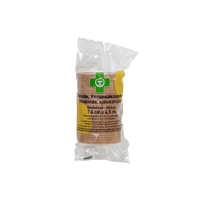 APTEEKKI Tukiside itseensäkiinnittyvä beige 7,6 cm x 4,5 m 1 kpl