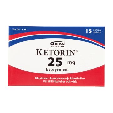 KETORIN tabletti 25 mg 15 fol