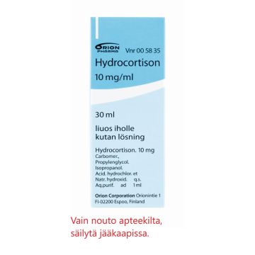 HYDROCORTISON liuos iholle 10 mg/ml 30 ml