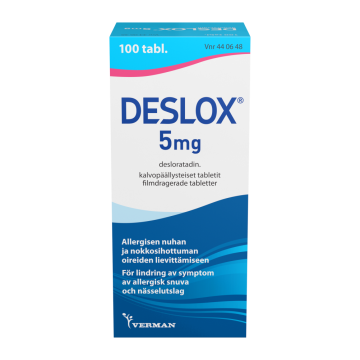DESLOX tabletti, kalvopäällysteinen 5 mg 100 fol
