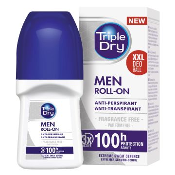 Triple Dry 100h Men antiperspirant roll-on tuoksuton 50 ml