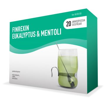 FINREXIN EUKALYPTUS & MENTOLI jauhe 350/30/300 mg 20 x 5 g