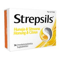 STREPSILS HUNAJA & SITRUUNA imeskelytabletti 1,2/0,6 mg 36 fol