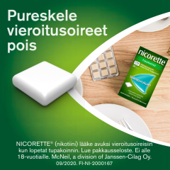 NICORETTE MENTHOLMINT lääkepurukumi 2 mg 30 fol