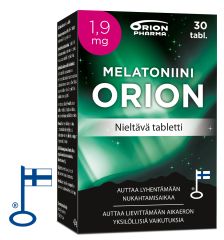 Melatoniini Orion 1,9 mg nieltävä 30 tabl