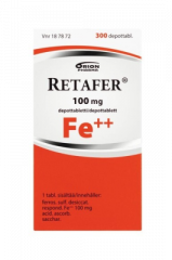 RETAFER 100 mg depottabl 300 kpl