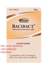 BACIBACT puuteri 250 IU/g+5 mg/g 10 g